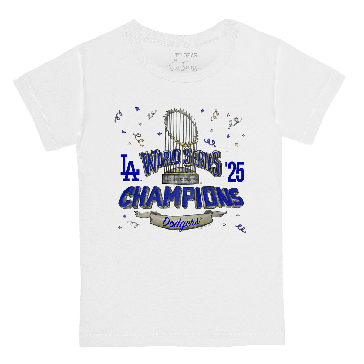 Los Angeles Dodgers Chelsea Freeman 2025 World Series Champs Parade Kid's Tee Shirt