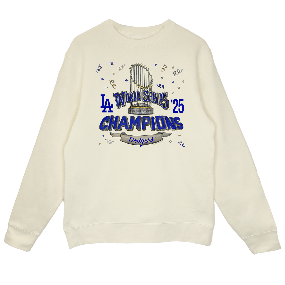 Los Angeles Dodgers Chelsea Freeman 2025 World Series Champs Parade Carson Crewneck Sweatshirt
