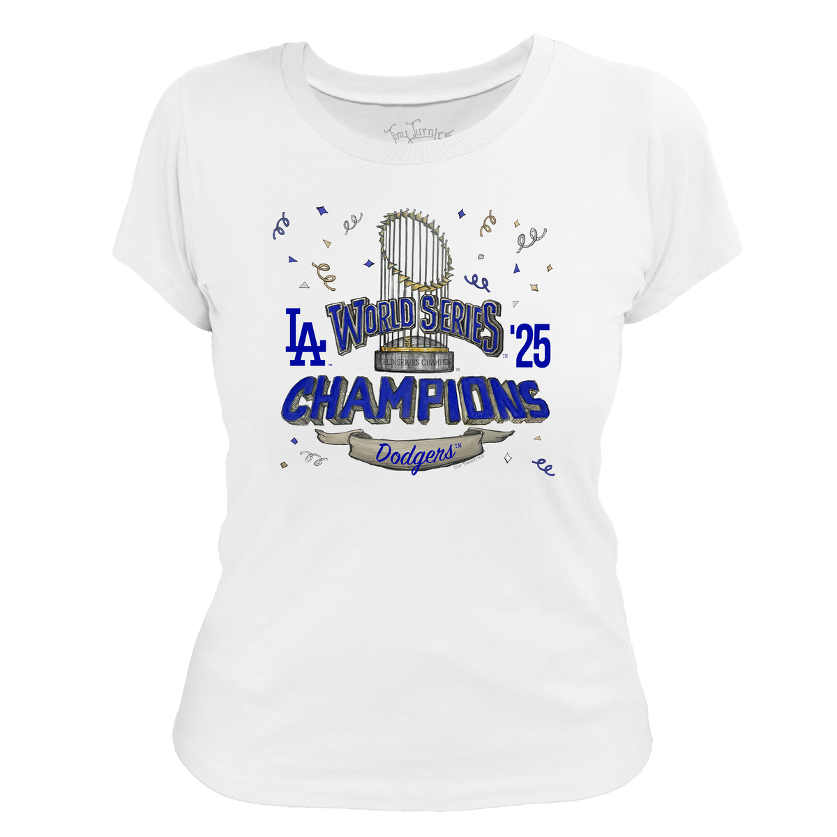 Los Angeles Dodgers Chelsea Freeman 2025 World Series Champs Parade Women's Tee Shirt