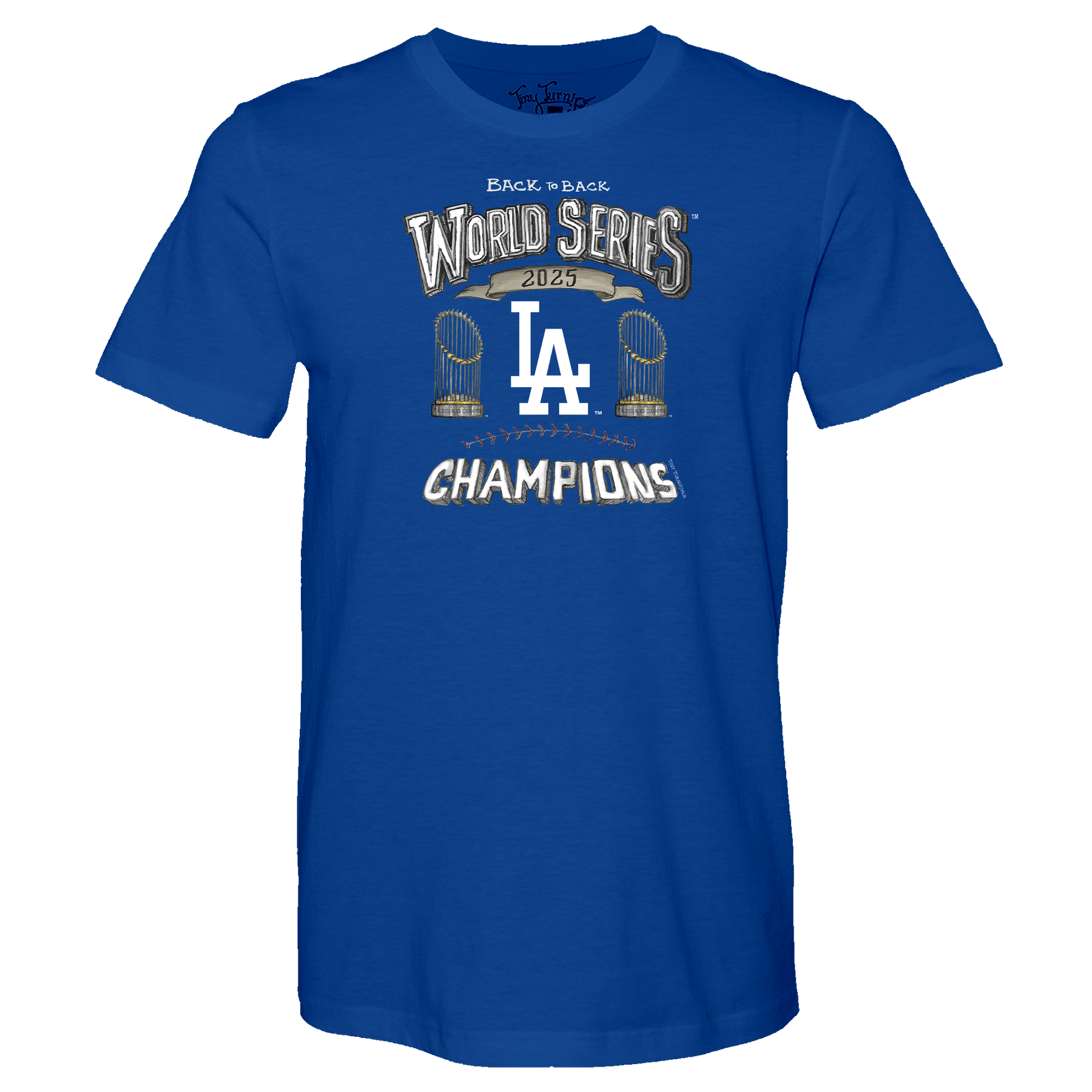 Los Angeles Dodgers Chelsea Freeman Back to Back World Series Champs Unisex Tee Shirt