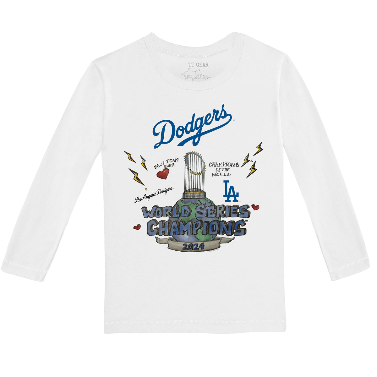 LA Dodgers World Series Champs Long-Sleeve Tee Shirt