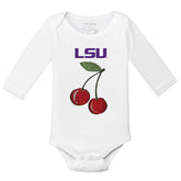 LSU Tigers Cherries Long Sleeve Snapper