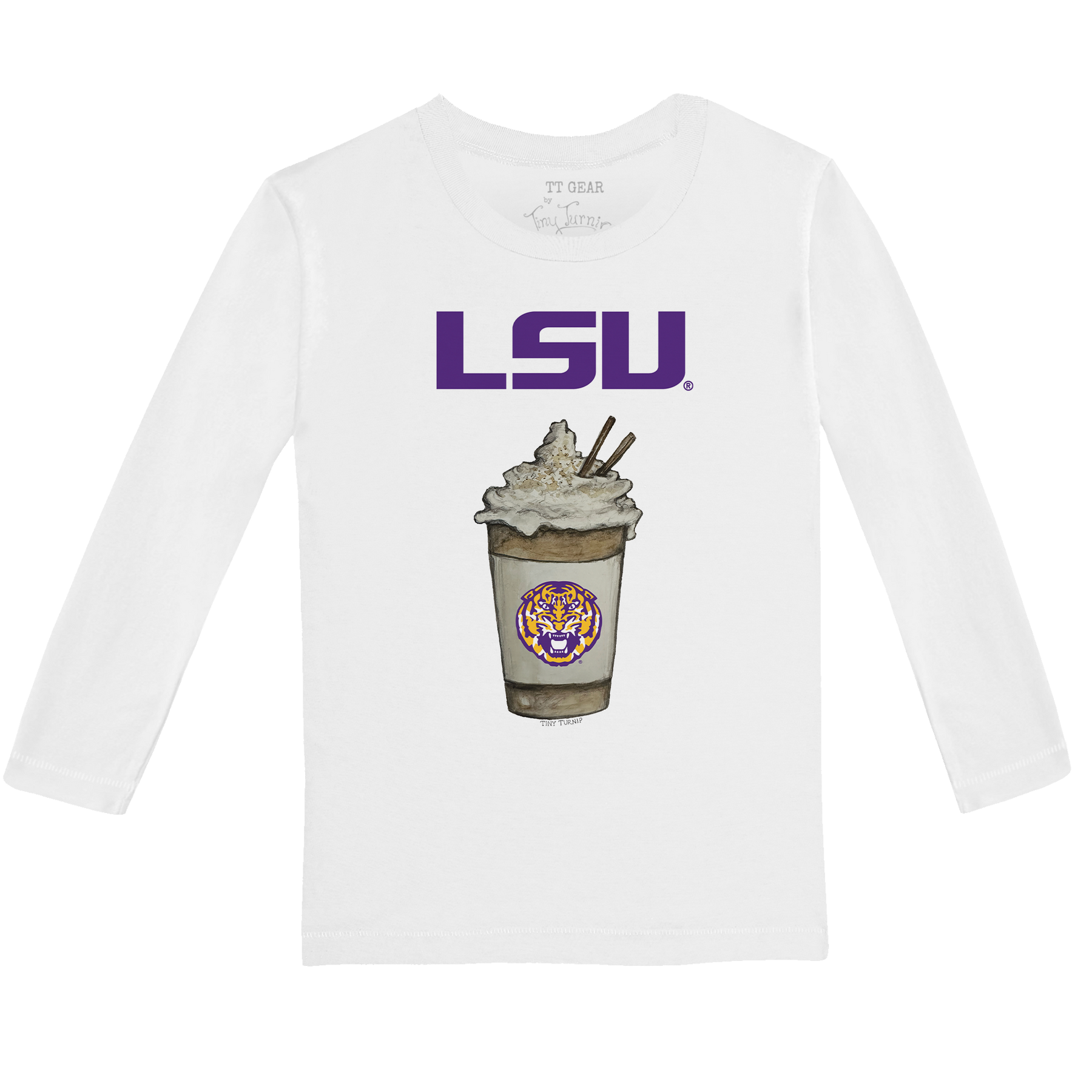 LSU Tigers Latte Long-Sleeve Tee Shirt