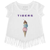 LSU Tigers Triple Scoop Fringe Tee