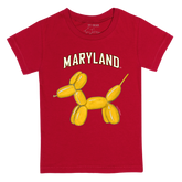 Maryland Terrapins Balloon Dog Kid's Tee Shirt