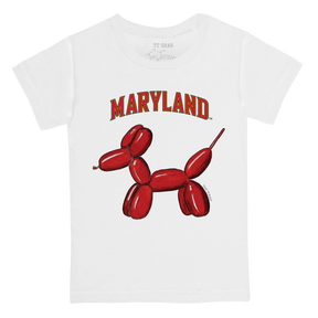 Maryland Terrapins Balloon Dog Kid's Tee Shirt