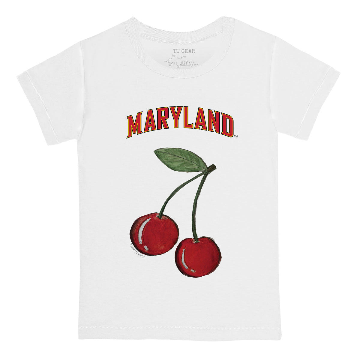 Maryland Terrapins Cherries Kid's Tee Shirt