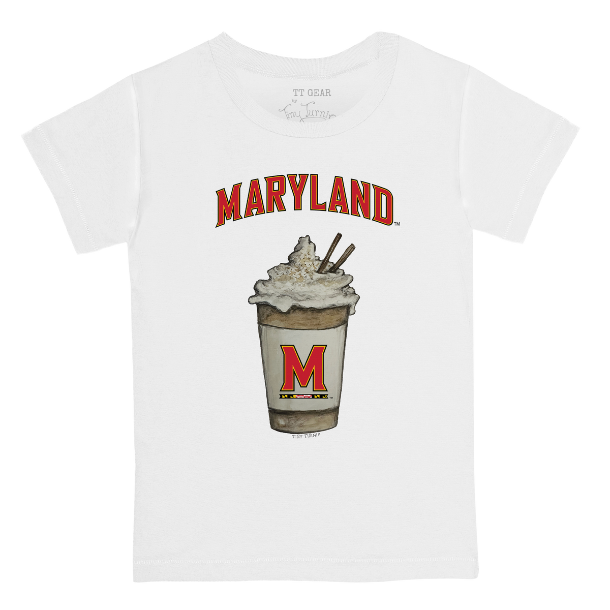 Maryland Terrapins Latte Kid's Tee Shirt