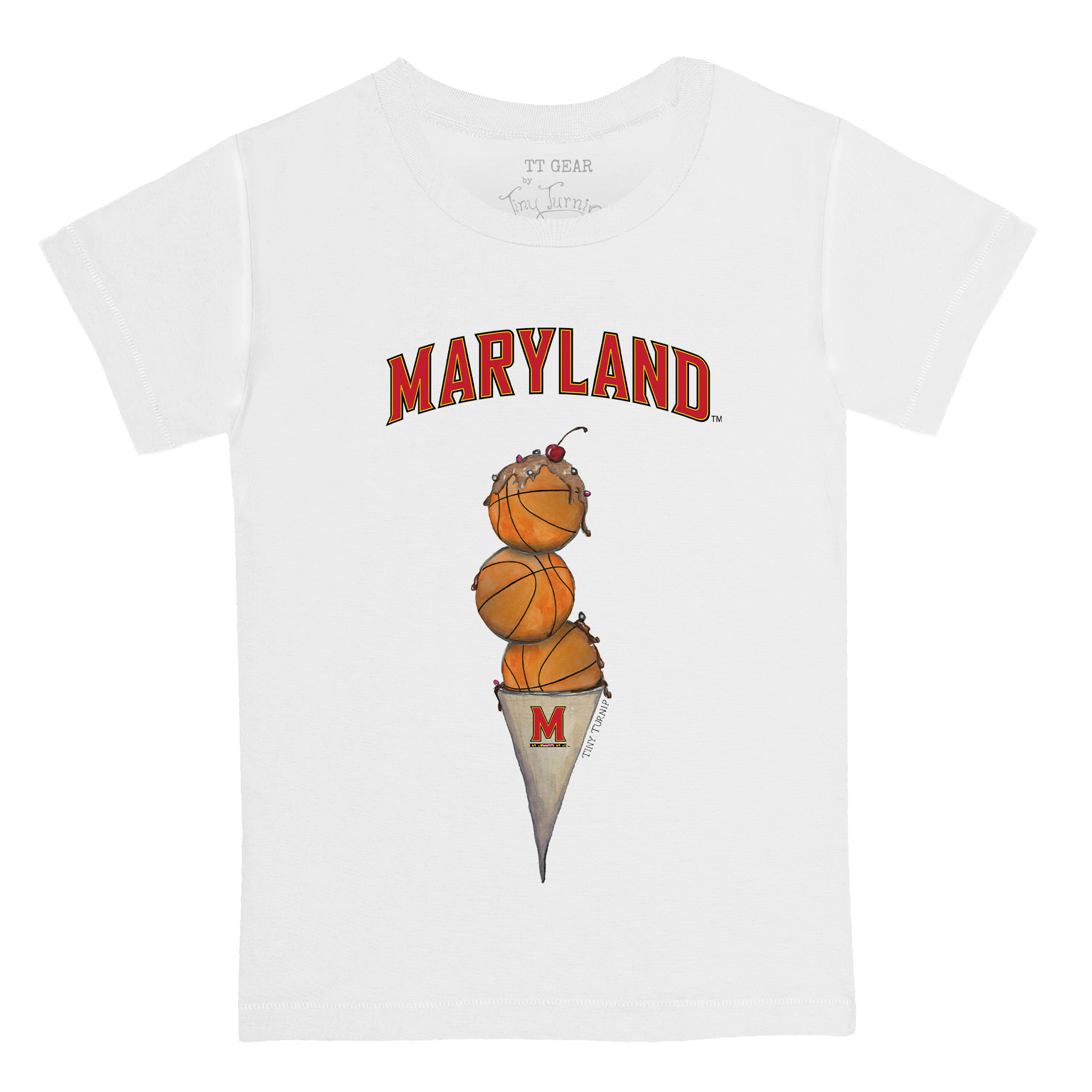 Maryland Terrapins Basketball Triple Scoop Kid's Tee Shirt