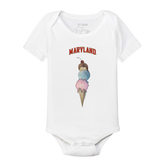 Maryland Terrapins Triple Scoop Short Sleeve Snapper