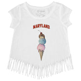 Maryland Terrapins Triple Scoop Fringe Tee