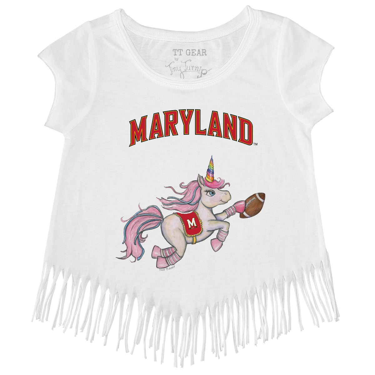 Maryland Terrapins Unicorn Fringe Tee