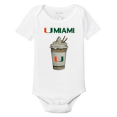 Miami Hurricanes Latte Short Sleeve Snapper