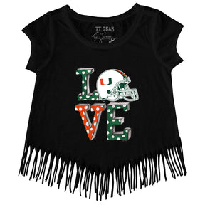 Miami Hurricanes Love Fringe Tee