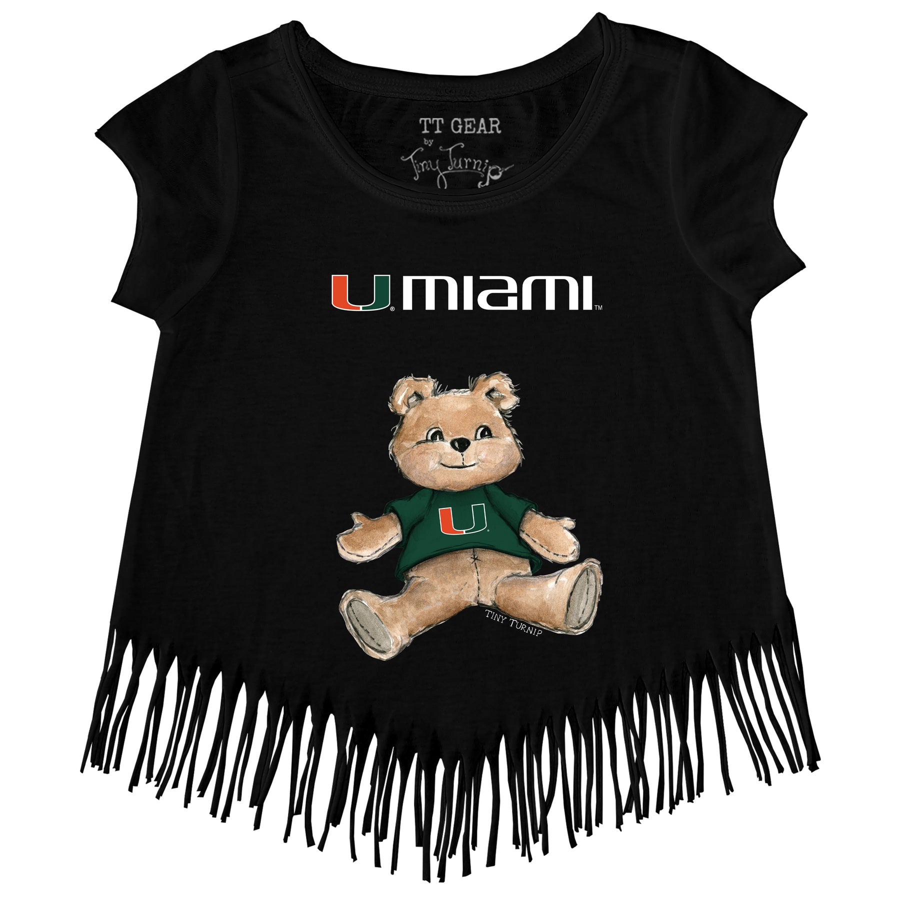 Miami Hurricanes Teddy Fringe Tee