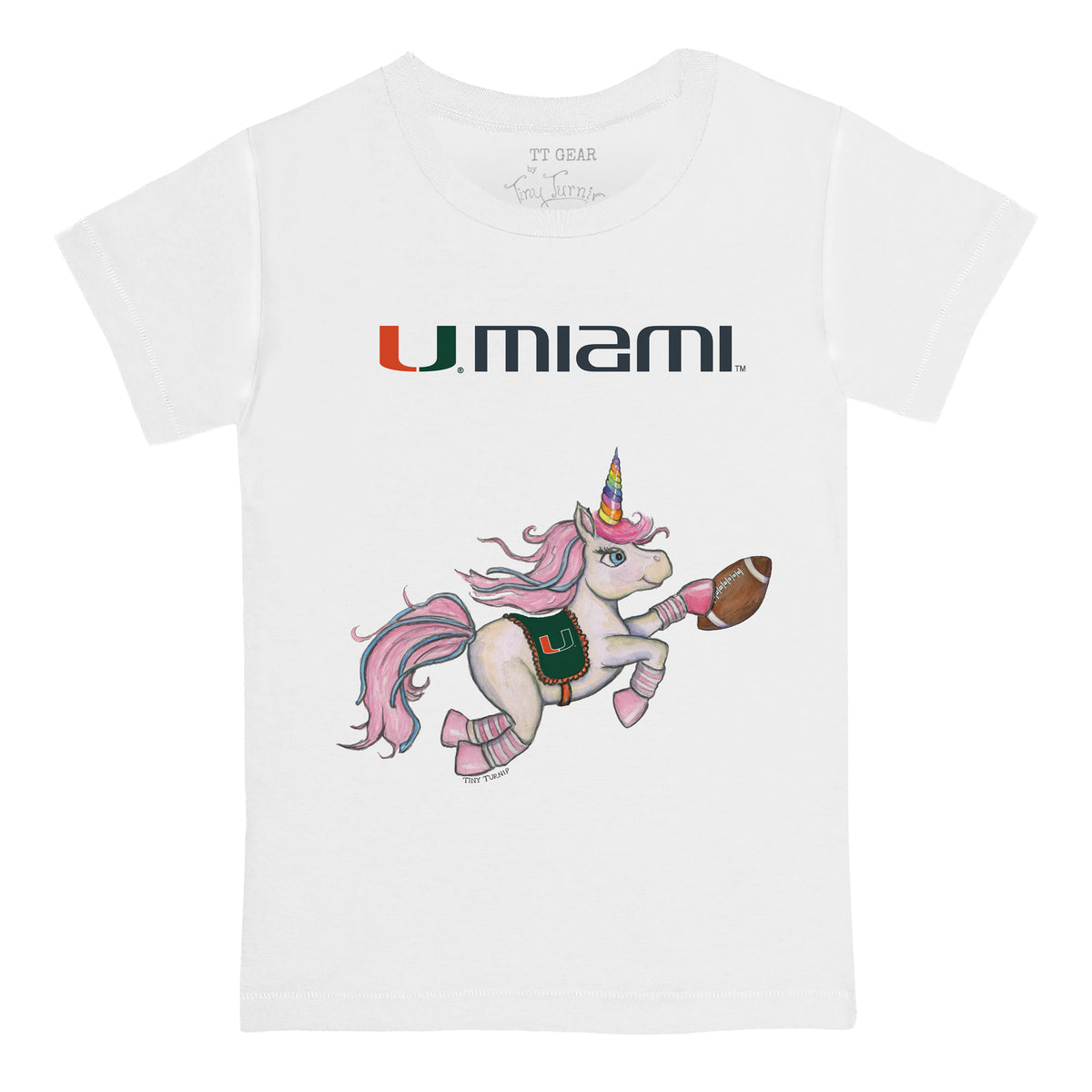 Miami Hurricanes Unicorn Tee Shirt
