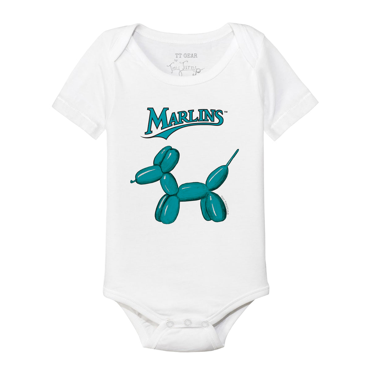 Miami Marlins Balloon Dog Short Sleeve Snapper