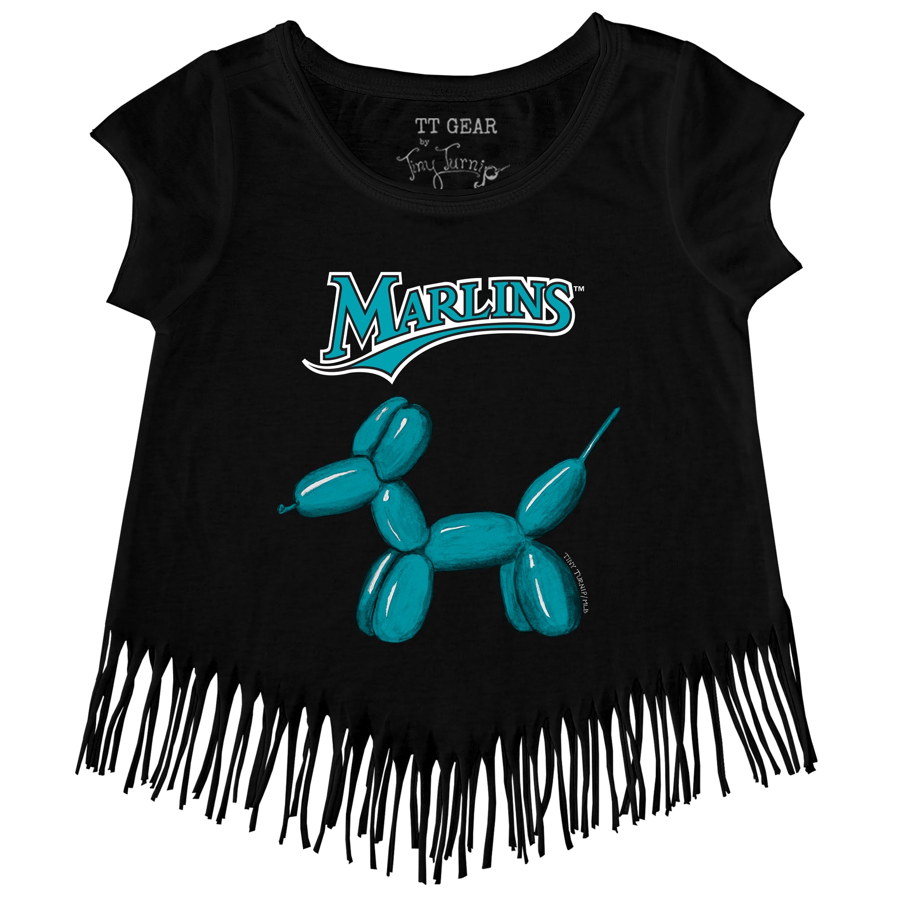 Miami Marlins Balloon Dog Fringe Tee