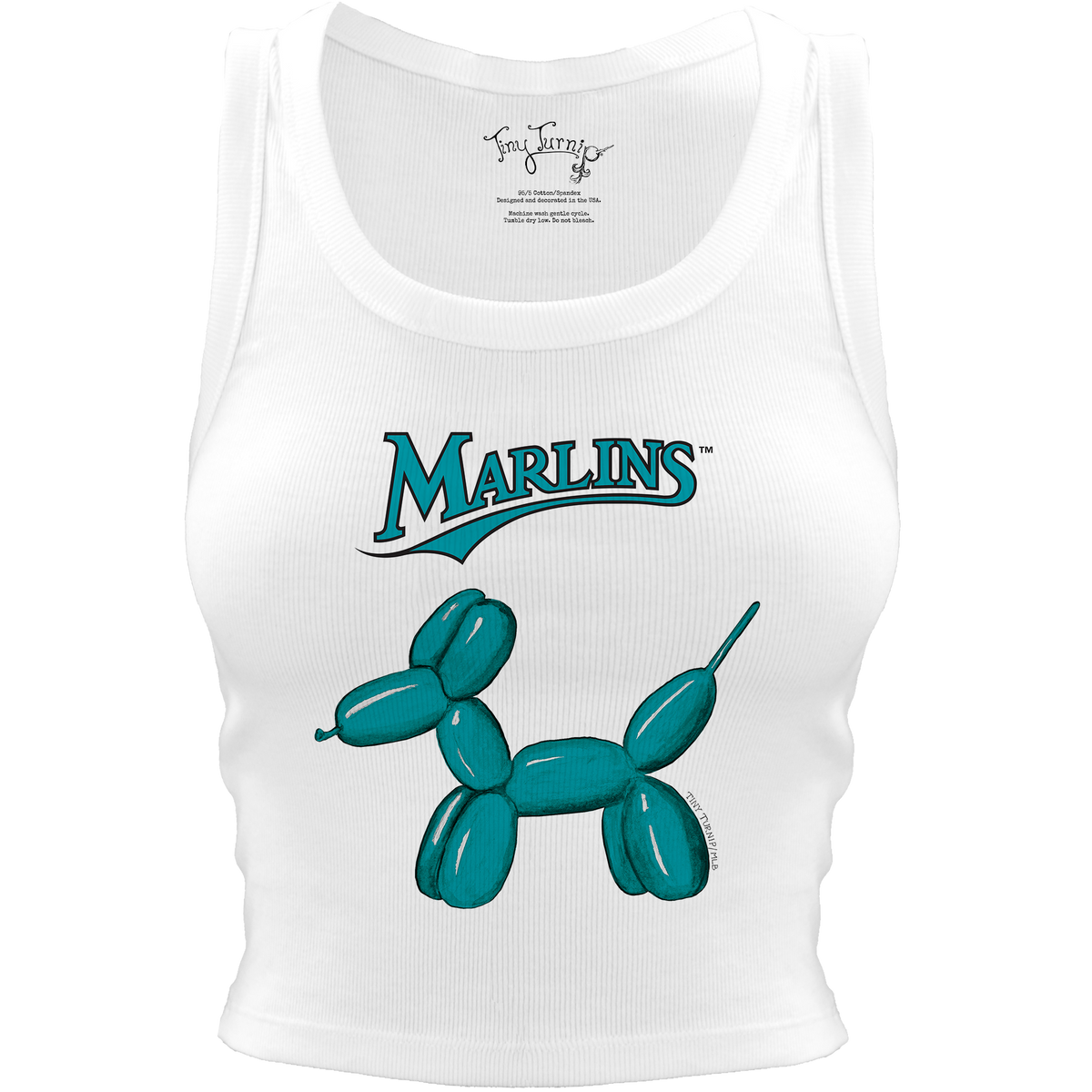 Miami Marlins Balloon Dog Crop Tank