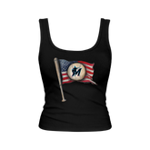 Miami Marlins Baseball Flag Emmy Tank