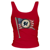 Miami Marlins Baseball Flag Tank