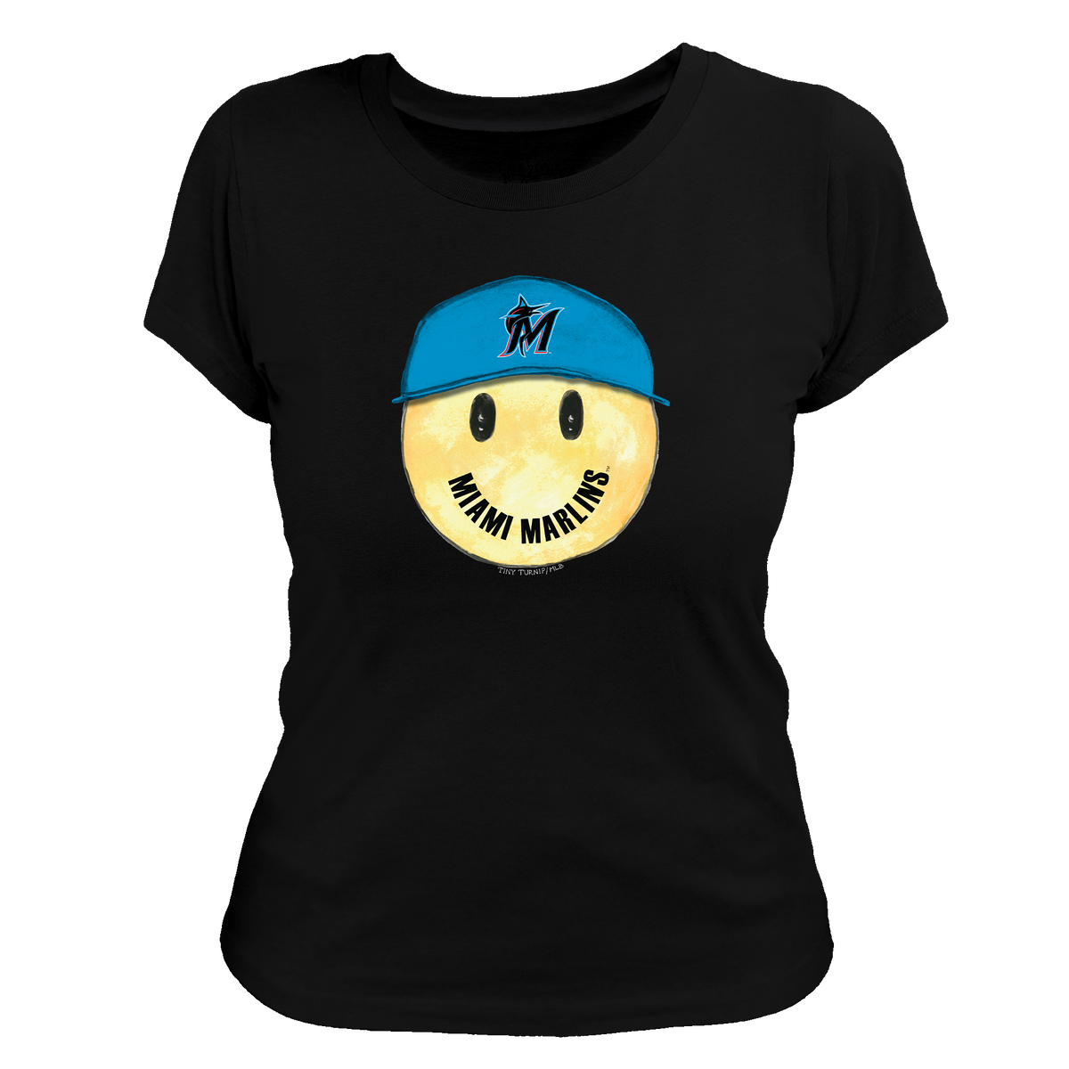 Miami Marlins Smiley Tee Shirt