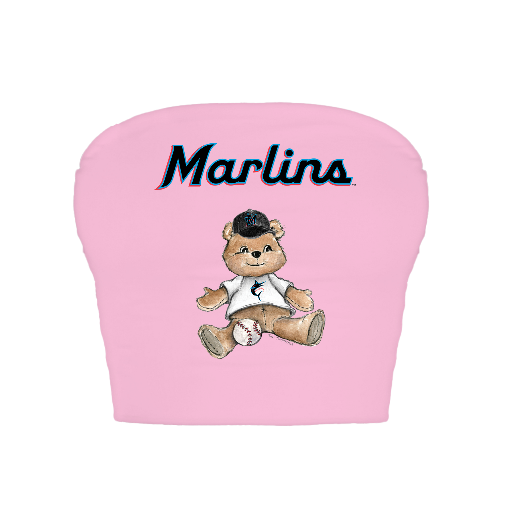 Miami Marlins Teddy Crop Tube Top