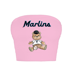 Miami Marlins Teddy Crop Tube Top