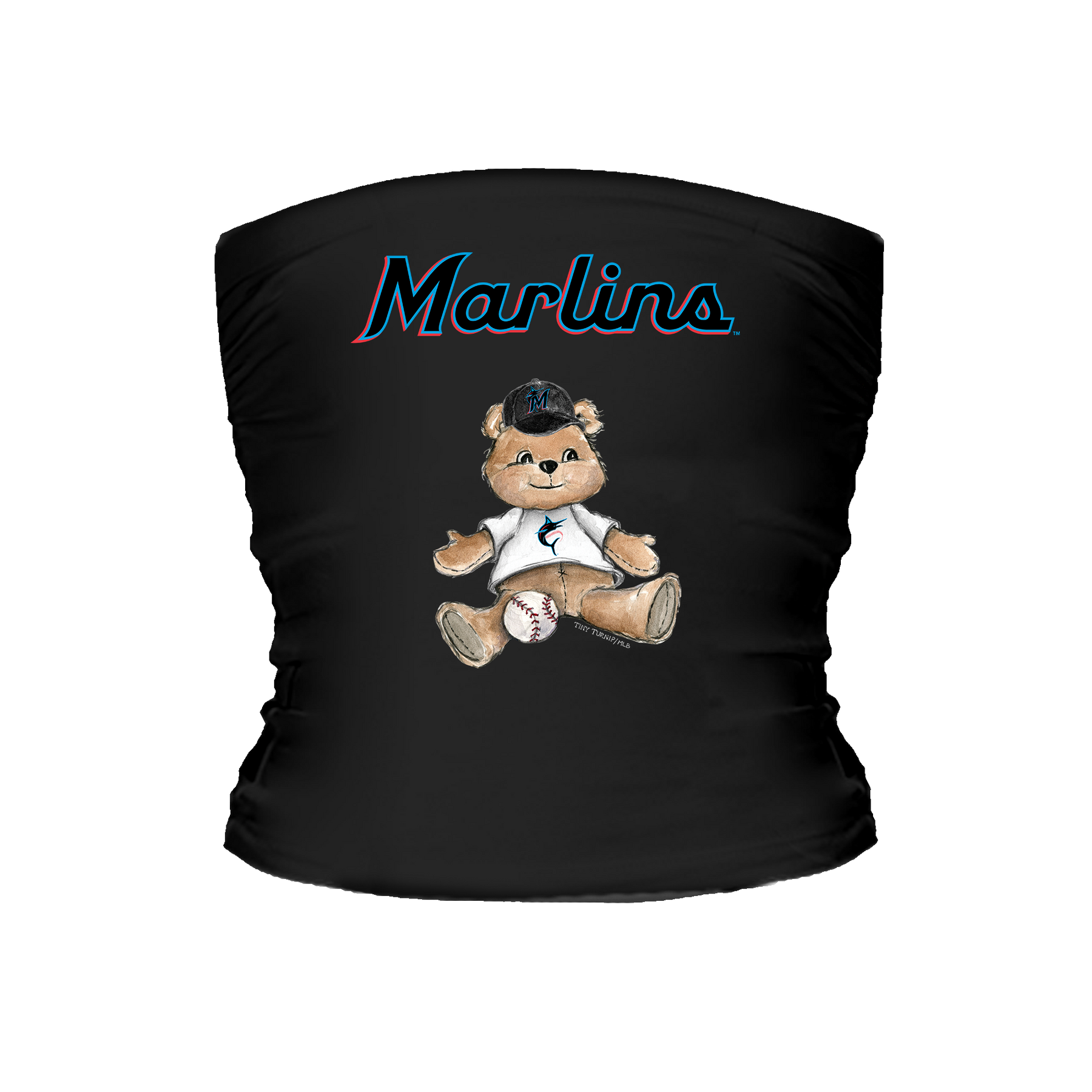 Miami Marlins Teddy Tube Top - Tiny Turnip