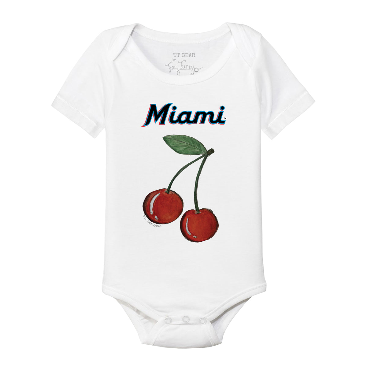 Miami Marlins Cherries Short Sleeve Snapper