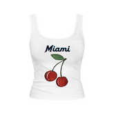 Miami Marlins Cherry Emmy Tank