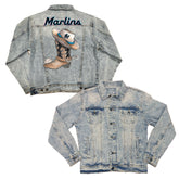 Miami Marlins Cowboy Boot Boyfriend Denim Jacket