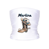 Miami Marlins Cowboy Boot Tube Top