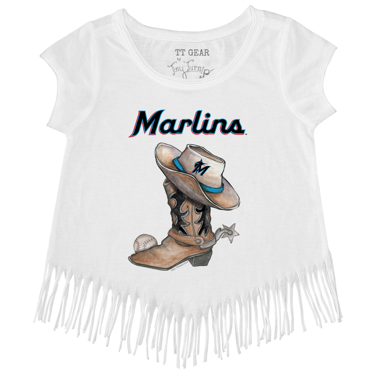 Miami Marlins Pizza Fringe Tee