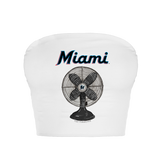 Miami Marlins Fan Crop Tube Top