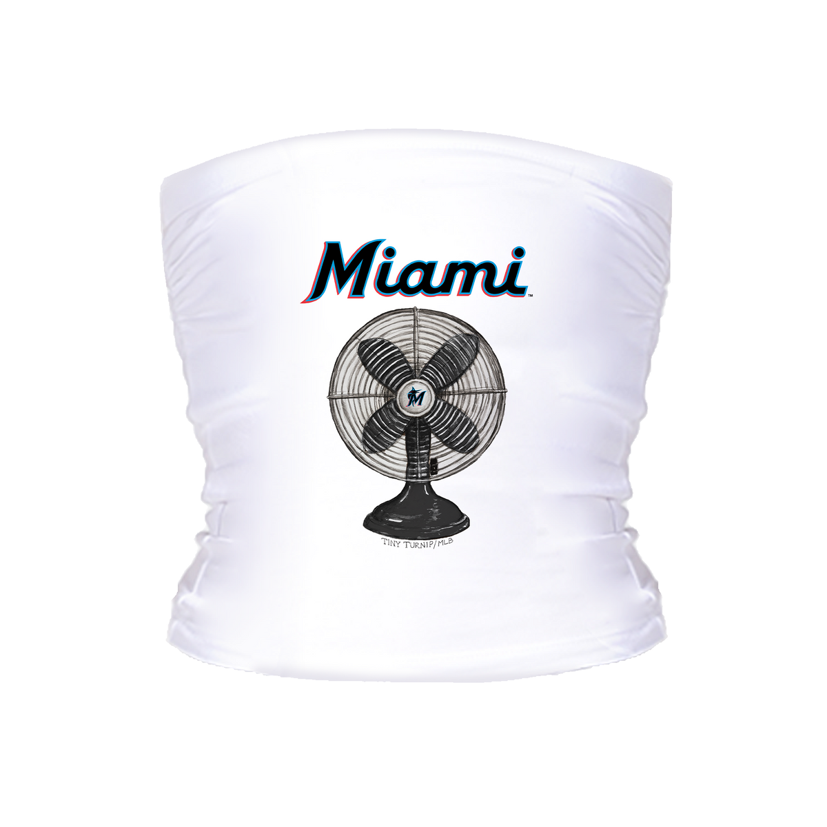 Miami Marlins Fan Crop Tube Top