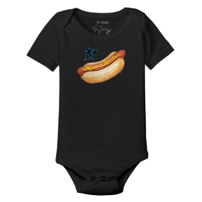 Miami Marlins Hot Dog Short Sleeve Snapper