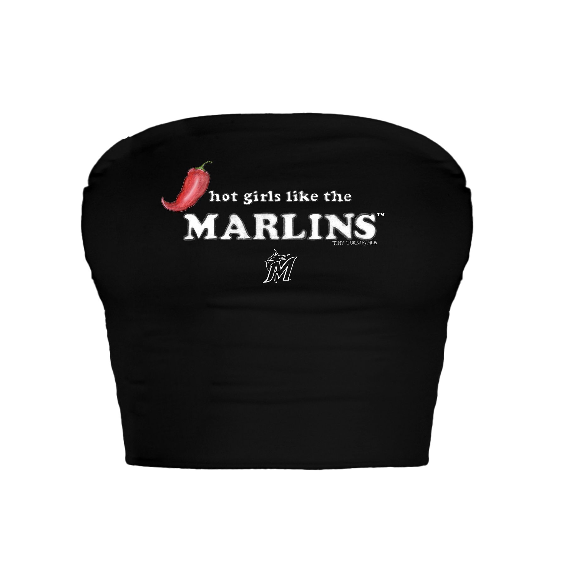 Miami Marlins Hot Girls Crop Tube Top