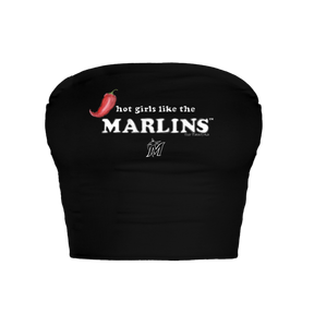 Miami Marlins Hot Girls Crop Tube Top