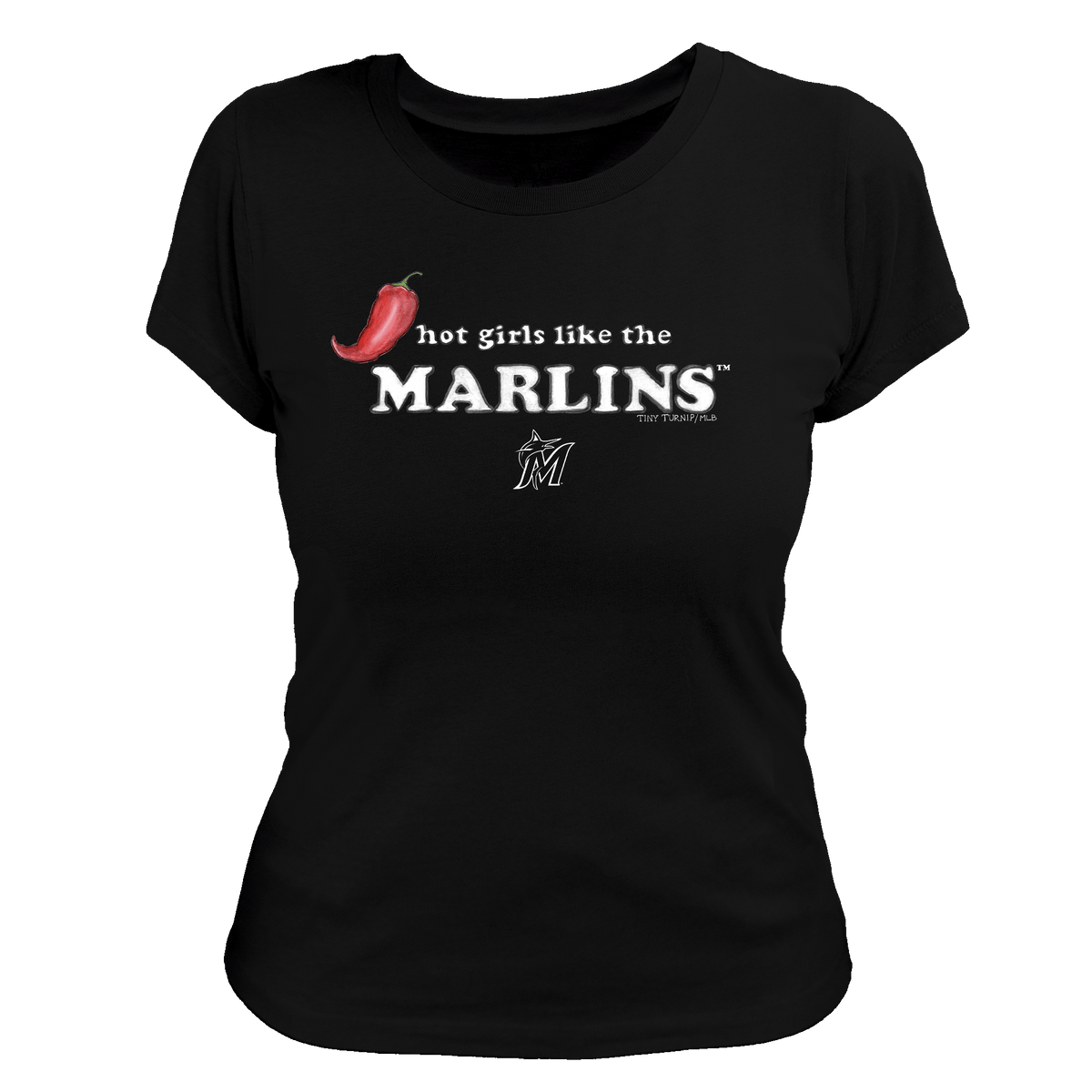 Miami Marlins Hot Girls Women's Tee Shirt
