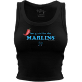 Miami Marlins Hot Girls Crop Tank