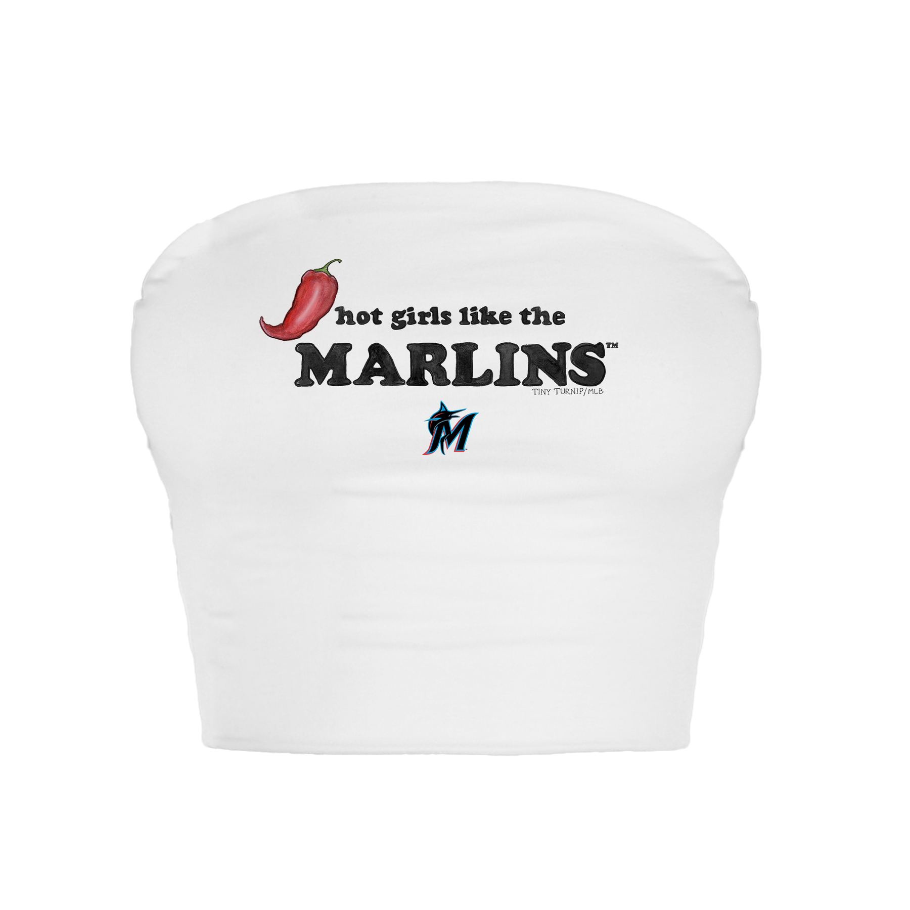 Miami Marlins Hot Girls Crop Tube Top