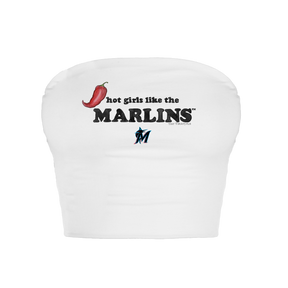 Miami Marlins Hot Girls Crop Tube Top