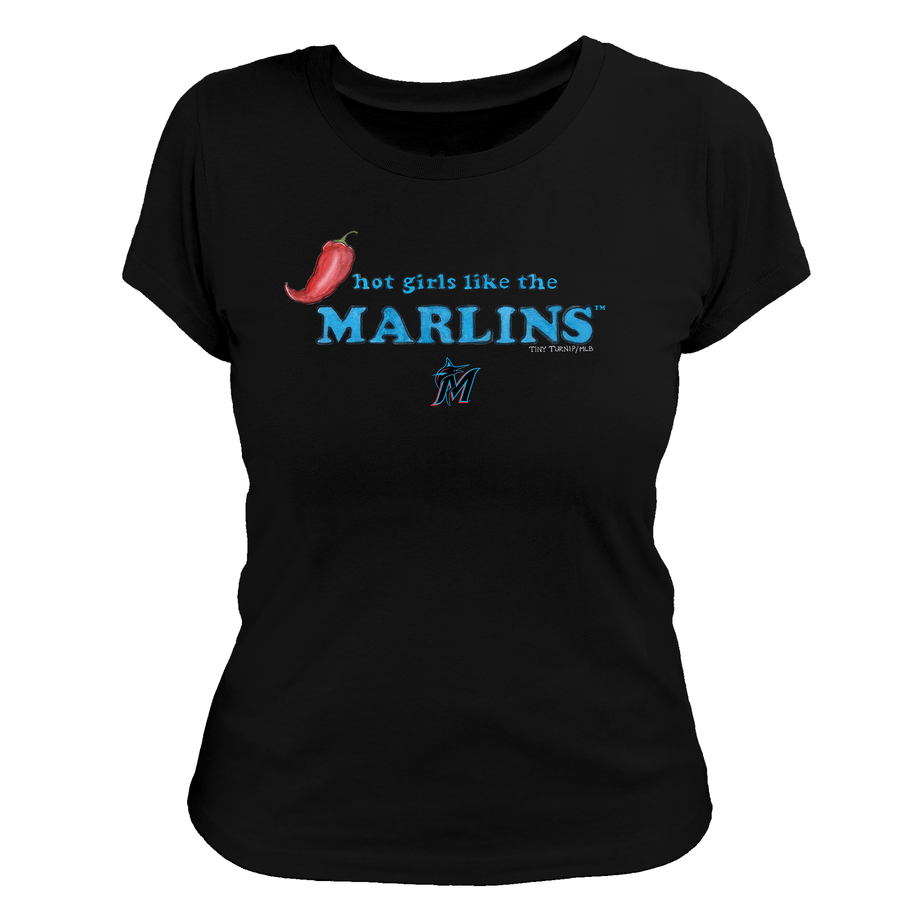 Miami Marlins Hot Girls Women's Tee Shirt