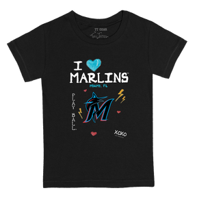 I Heart Marlins Kid's Tee Shirt - Tiny Turnip