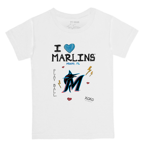 I Heart Marlins Kid's Tee Shirt - Tiny Turnip