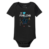 I Heart Marlins Short Sleeve Snapper - Tiny Turnip