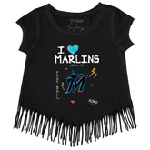 I Heart Marlins Fringe Tee - Tiny Turnip
