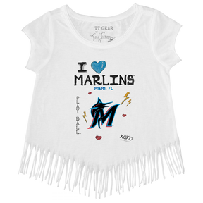 I Heart Marlins Fringe Tee - Tiny Turnip