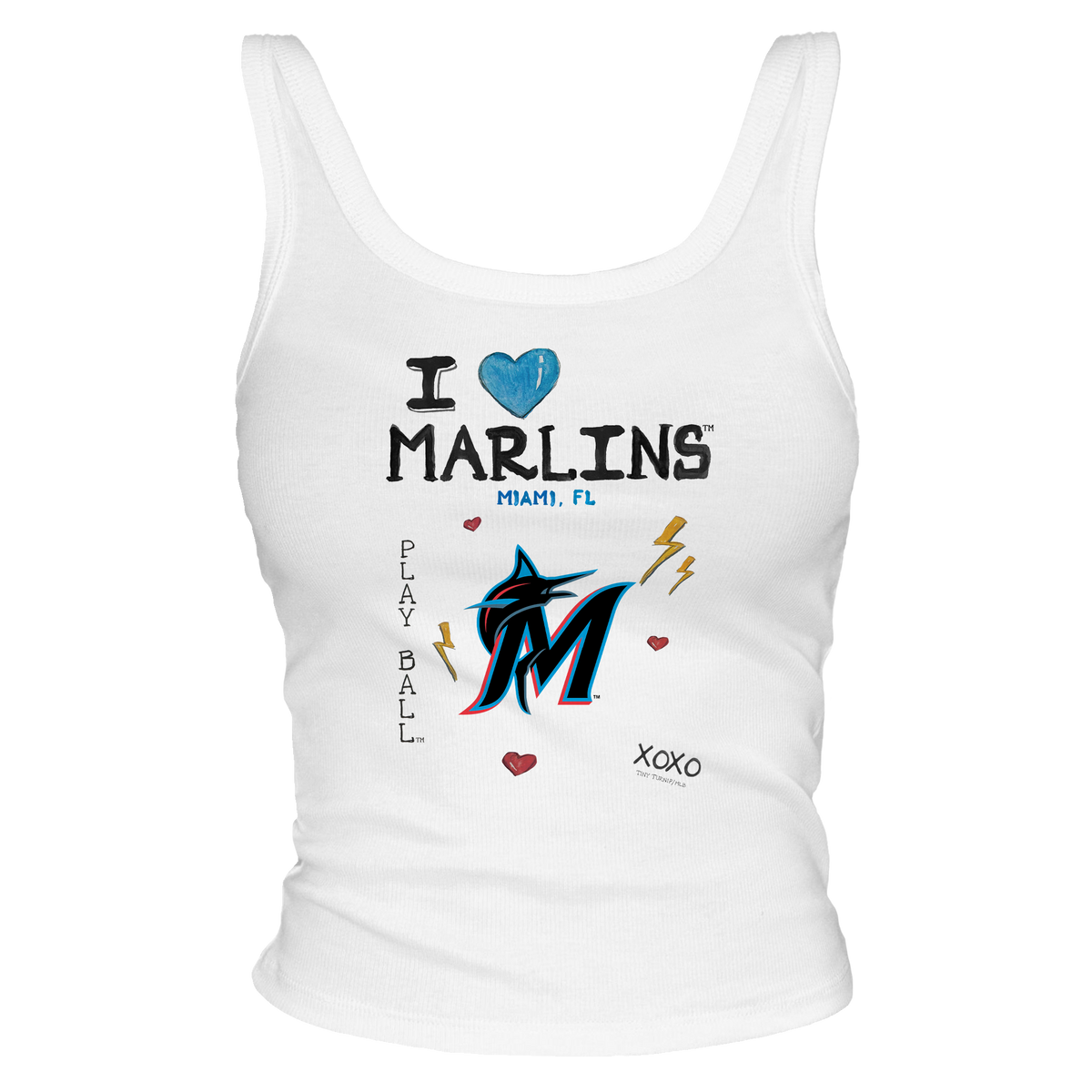 I Heart Marlins Tank - Tiny Turnip